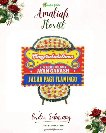 Sewa Papan Bunga Plumutan